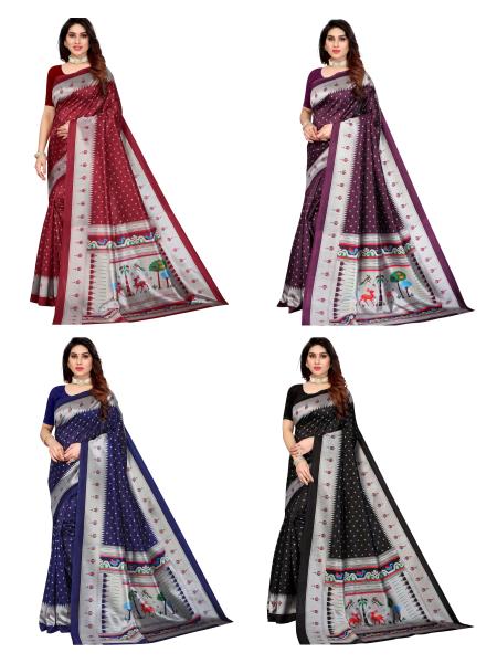 Art Silk Saree 2 Beauitful Ethnic Wear Saree